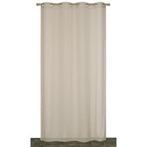 Voilage œillets étamine aspect lin galet 140x240cm - DYLREV