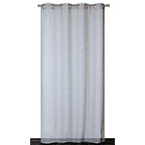 Voilage œillets étamine fil sequins gris 140x240cm - DYLREV