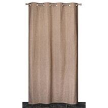 Rideau occultant chiné 140x240cm taupe - DYLREV
