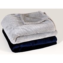 Plaid polaire doux 130x170cm marine