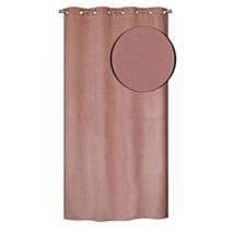 Rideau thermique velours frappé vieux rose 140x240cm - DYLREV