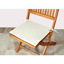 Galette de chaise fine 40x40 cm galet