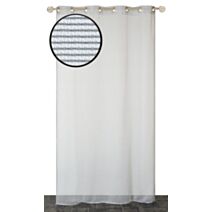 Voilage œillets filet noir 140x240cm - DYLREV