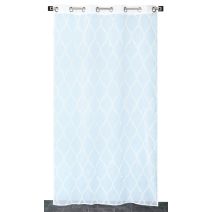 Voilage œillets étamine impression gomme blanc 140x240cm - DYLREV