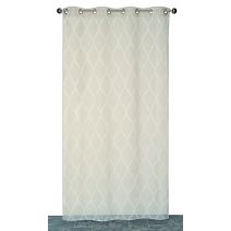 Voilage œillets étamine impression gomme lin 140x240cm - DYLREV