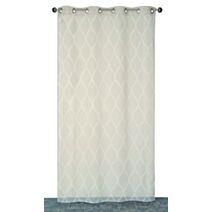 Voilage œillets étamine impression gomme lin 140x240cm - DYLREV