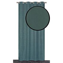 Rideau thermique à oeillets velours frappé vert 140x240cm