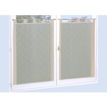 Paire de vitrages étamine fils coupés lin 60x160cm