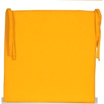 Galette de chaise fine 40x40cm moutarde