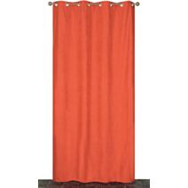 Rideau thermique à oeillets suédé 140x240cm Terracota