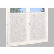 Paire de vitrages étamine jacquard fils coupés naturel 60x90cm