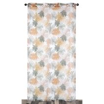 Voilage œillets étamine imprimée multicolore 140x240cm