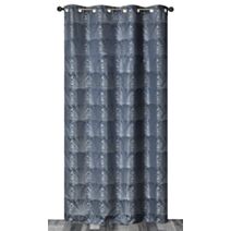 Rideau oeillets lourd jacquard bleu 140x240cm
