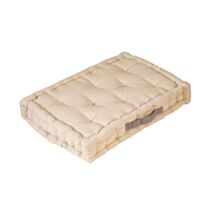 Coussin de sol carré 60x40cm galet/gris