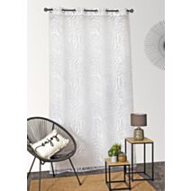 Voilage dévoré blanc 140x240cm