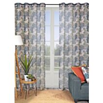 Voilage étamine imprimée multicolore 140x240cm