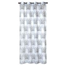 Voilage imprimé Palme gris 140x240cm - DYLREV