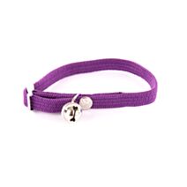 Collier chat nylon el 10/30 mauve