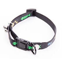 Collier fish star 10-25/35 noir fishbonestar