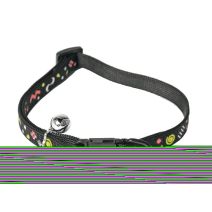 Collier nylon réglable chat noir