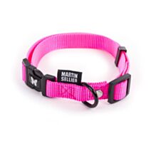 Collier nylon réglable 16-30/45 rose