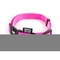 Collier nylon réglable 20-40/55 rose
