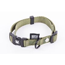 Collier nylon réglable 25-45/65 kaki