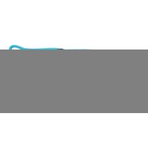 Longe nylon rond 3m turquoise