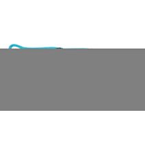 Longe nylon rond 3m turquoise