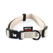 Collier nylon réglable 20/40-55 gris