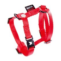 Harnais nylon réglable 16/35-50 rouge
