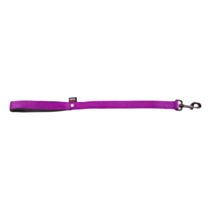 Laisse nylon doublé 25-60 mauve