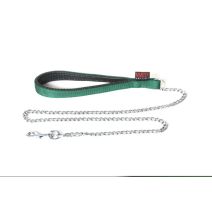 Laisse chaîne fine uni 20 vert