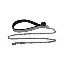 Laisse chaîne fine nylon 20-100 gris