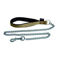 Laisse chaîne forte 25-100 beige