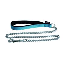 Laisse chaîne forte 25-100 turquoise