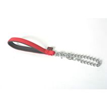 Laisse chaîne t/fte uni 25 rouge