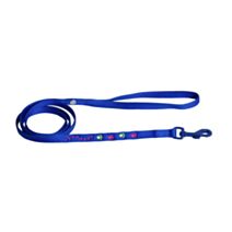 Laisse chat nylon 10/120 bleu