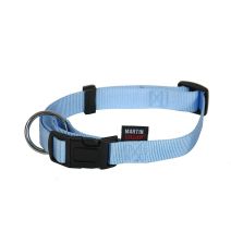 Collier nylon réglable 10/20-30 bleu