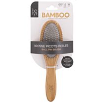 Brosse picots perles bambou