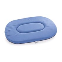 Coussin ovale plat 60cm noir