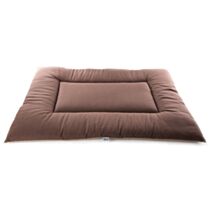 Tapis ouatine 60x45 taupe et marron