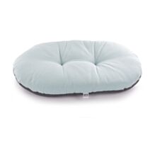 Coussin ovale ouatine 65cm marron