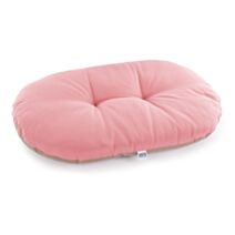 Coussin ovale ouatine 102cm beige