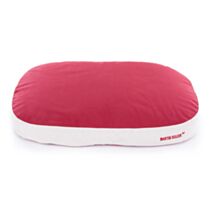 Coussin epais 60x43cm bordeaux/sable