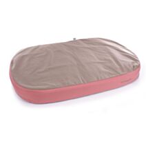 Coussin epais 80x58cm taupe/marron