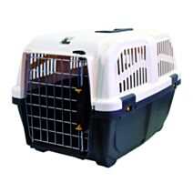 Cage de transport Skudo iata 2 bleu/beige plastique