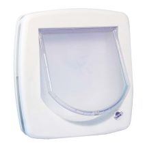 Chatière manuel 4pos blanc
