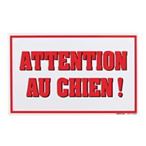 Panneau 100x160 attention au chien