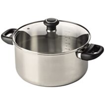 Faitout Polo acier inoxydable Ø24cm couvercle verre - BEKA